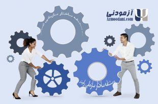 پرسشنامه ساختار سازمانی رابینز. دانلود پرسشنامه. خانم و آقایی در حال تشکیل سازه ی سازمان ها.